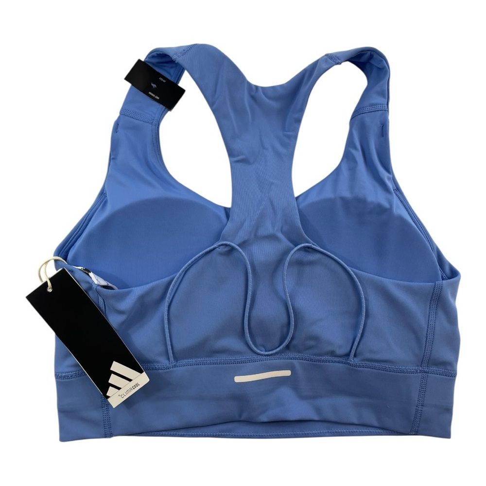 Adidas Run Pocket Medium Support Blue Bra Size Medium NWT - Picture 2 of 6